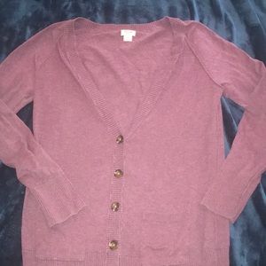 Purple Mossimo Boyfriend Cardigan